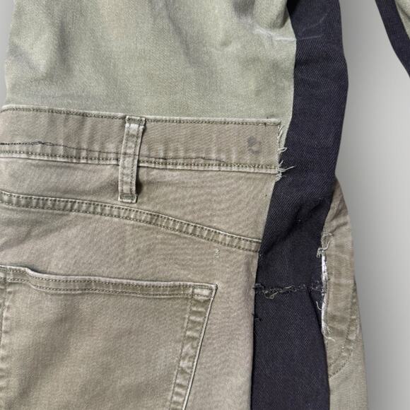 Lovant Men’s Patchwork Cargo Pants Wide Leg  Deconstructed Y2K Style - Picture 6 of 11